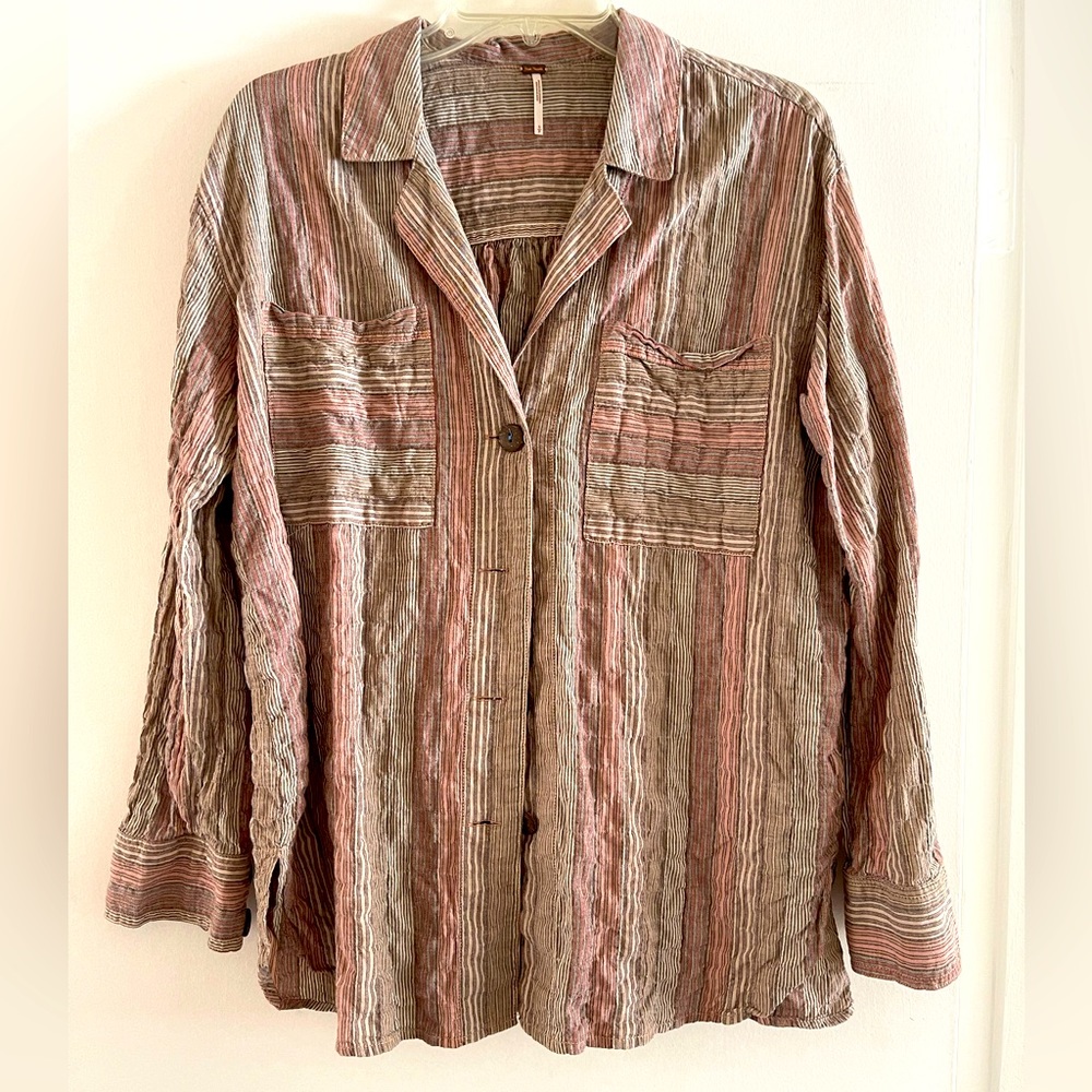 Free People Button Down Shirt